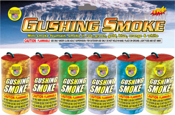 Gushing Smoke Bag of 6 Asst Colors
